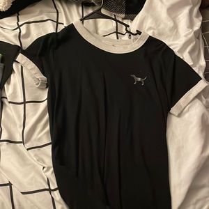 Black pink holiday dog shirt